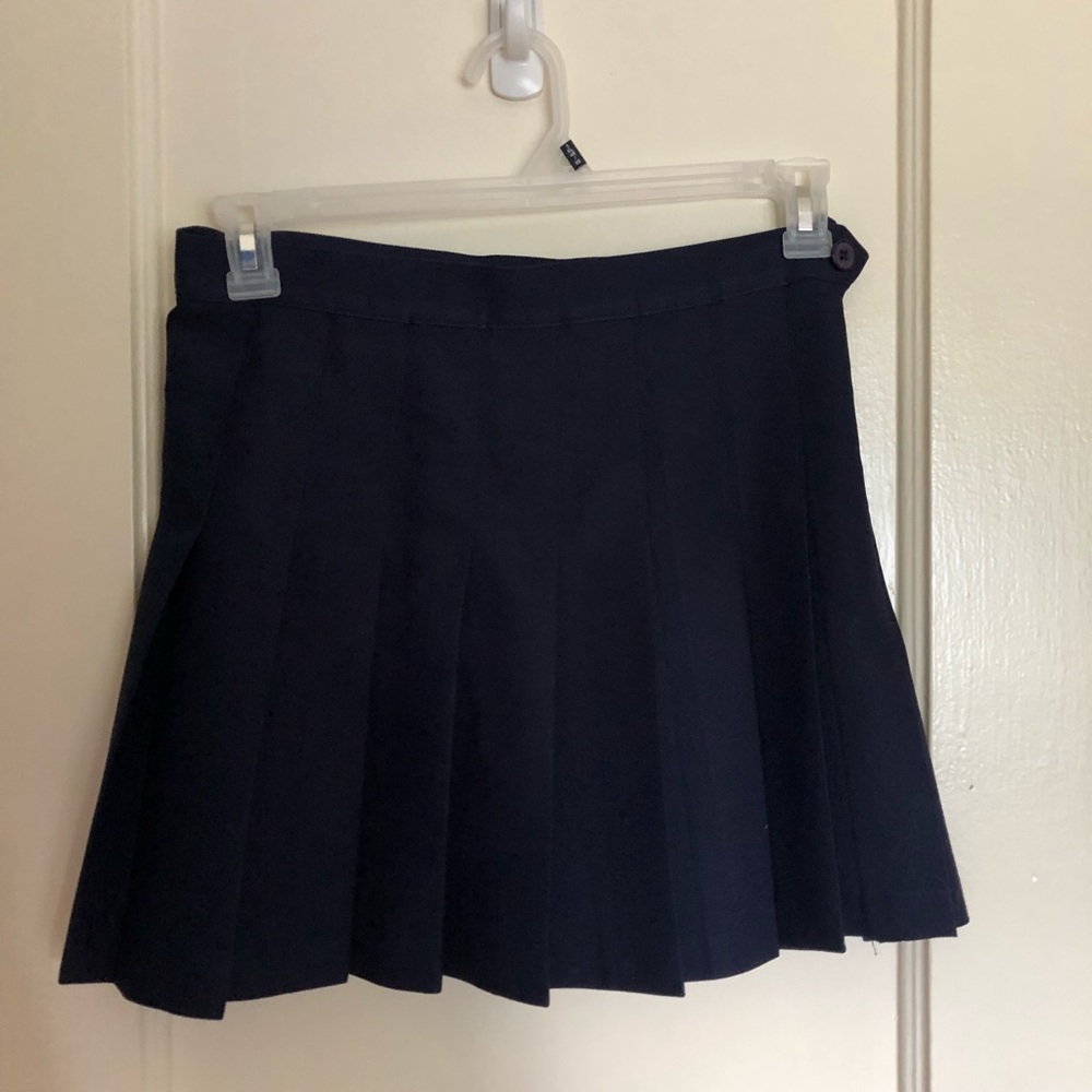 American Apparel Navy Tennis Style Skirt